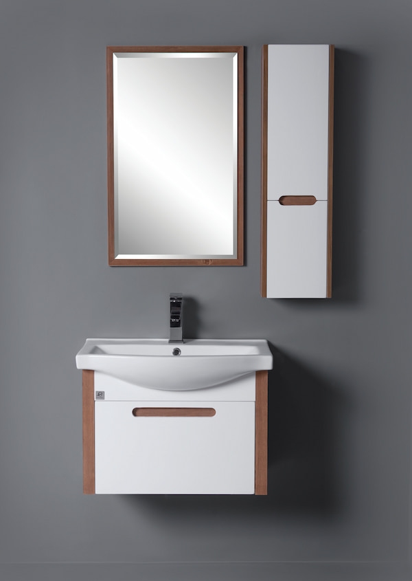 تصویر 3 از روشویی کابینتی با طراحی مینیمال و دستگیره‌ های مخفی